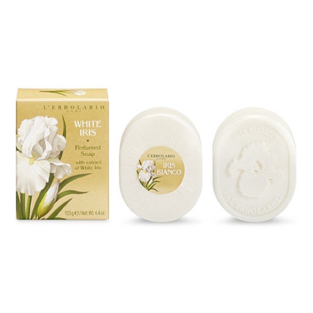 L'Erbolario Iris Bianco Perfumed Soap 125g