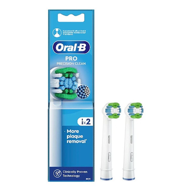 Oral-B Precision Clean Ανταλλακτικές Κεφαλές 2 τεμάχια