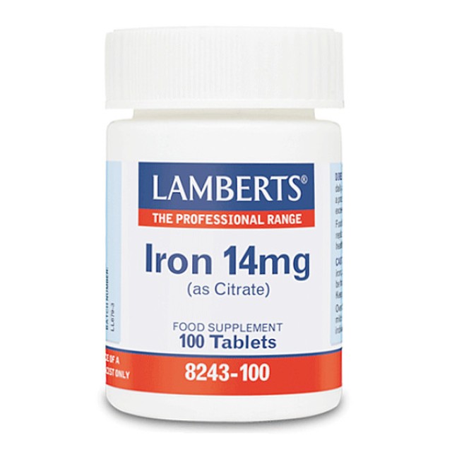 Lamberts Iron 14mg 100 ταμπλέτες