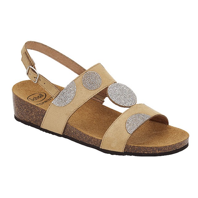 Scholl Dubai Sandal Beige Μέγεθος 40