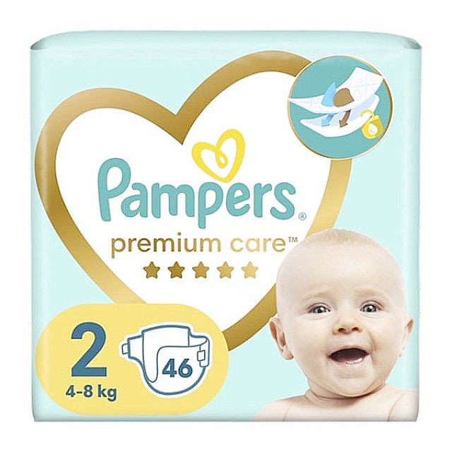 Pampers Premium Care No. 2 (4-8 kg) 46 τεμάχια