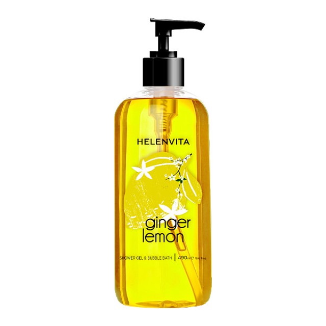 Helenvita Shower Gel & Bubble Bath Ginger Lemon 490ml