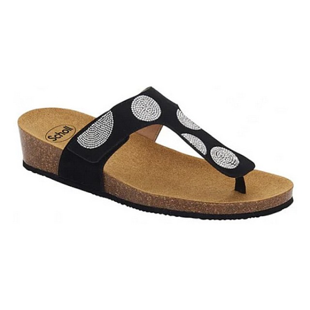 Scholl Dubai Flip-Flop Black Μέγεθος 38