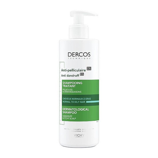 Vichy Dercos Anti-Dandruff DS Shampoo Normal to Oily Hair 390ml