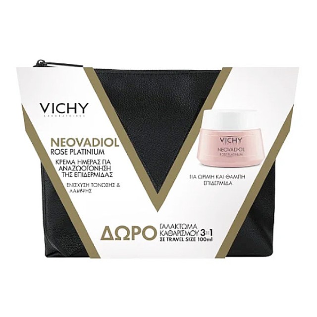 Vichy Neovadiol Rose Platinium Day Cream 50ml & Purete Thermale 3 in 1 One Step Cleanser 100ml