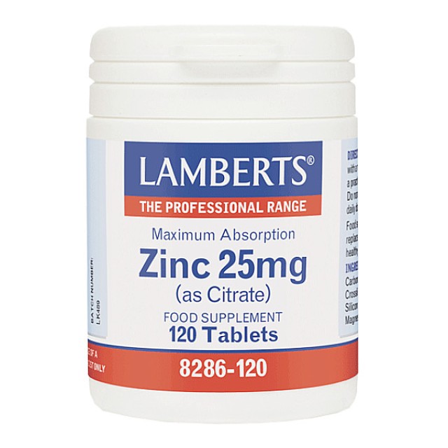 Lamberts Zinc 25mg 120 ταμπλέτες