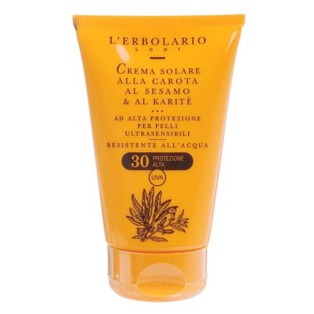 L'Erbolario Sun Cream with Carrot Sesame & Shea SPF30 75ml