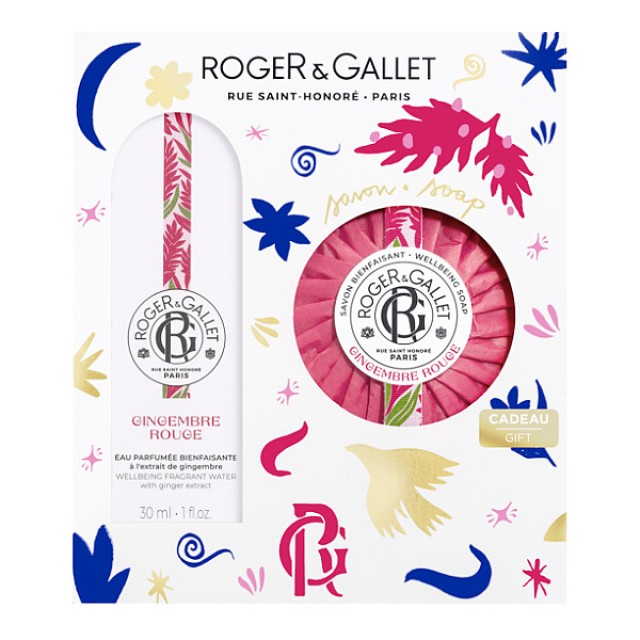 Roger & Gallet Gingembre Rouge Wellbeing Fragrant Water 30ml & Wellbeing Soap 100g