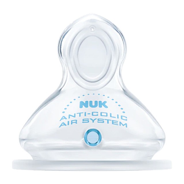 Nuk First Choice Plus Θηλή Σιλικόνης κατά των Κολικών Medium για Φόρμουλα Γάλακτος 6-18m 2 τεμάχια