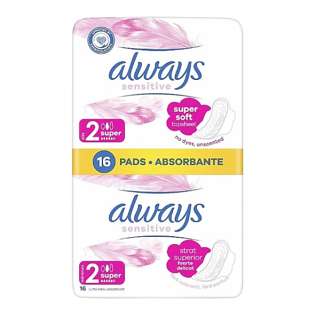 Always Sensitive Super Soft Super 16 τεμάχια