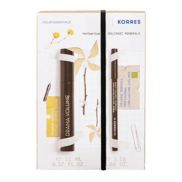 Korres Volcanic Minerals Mascara 11ml & Eyeliner 1.2g