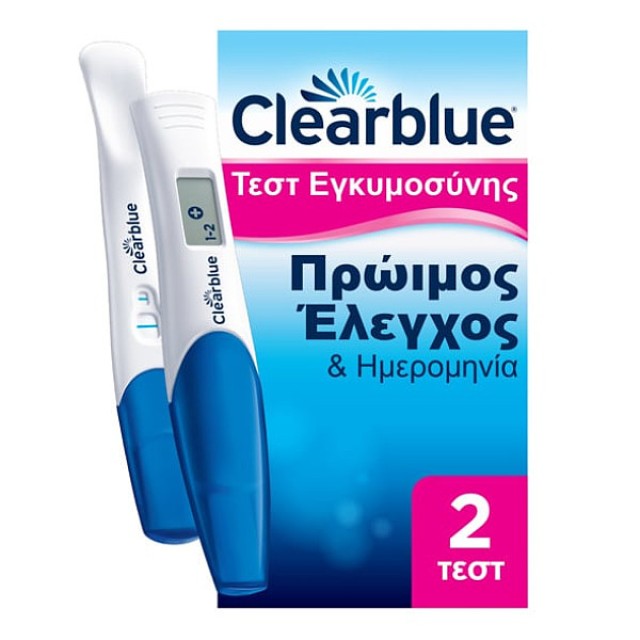 Clearblue Combo Pack Τεστ Εγκυμοσύνης Εξαιρετικά Πρώιμη Ανίχνευση 1 τεμάχιο & Ψηφιακό Τεστ Εγκυμοσύνης με Δείκτη Σύλληψης 1 τεμάχιο