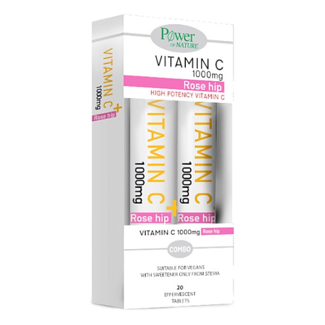 Power Health Vitamin C 1000mg Plus Rose Hip 2x20 αναβράζοντα δισκία