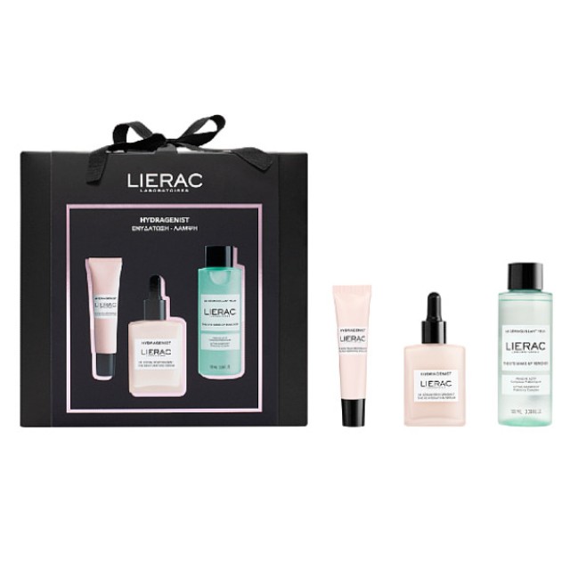 Lierac Hydragenist The Rehydrating Serum 30ml & The Rehydrating Eye Care 15ml & The Eye Make-Up Remover 100ml