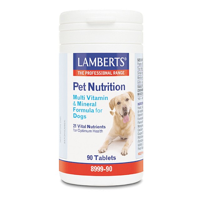 Lamberts Pet Nutrition Multi Vitamin and Mineral Formula for Dogs 90 ταμπλέτες