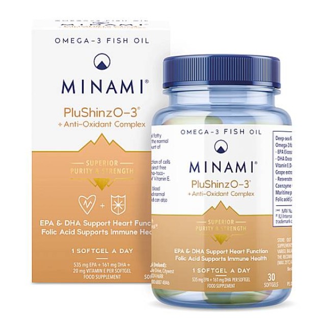 Minami PluShinzO-3 + Antioxidant Complex 30 μαλακές κάψουλες