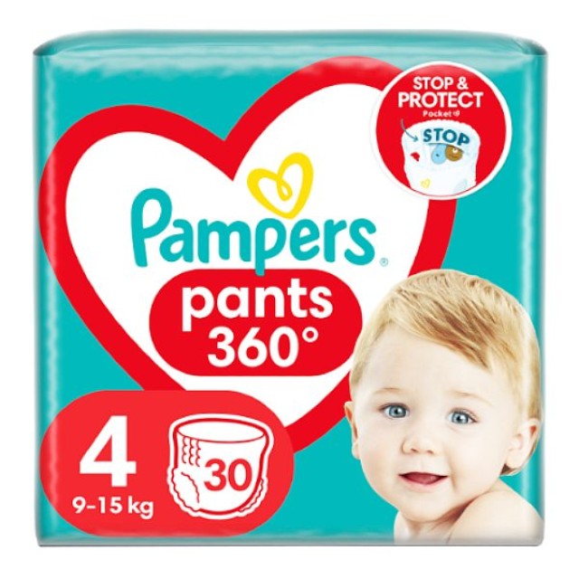 Pampers Pants No. 4 (9-15 kg) 30 τεμάχια