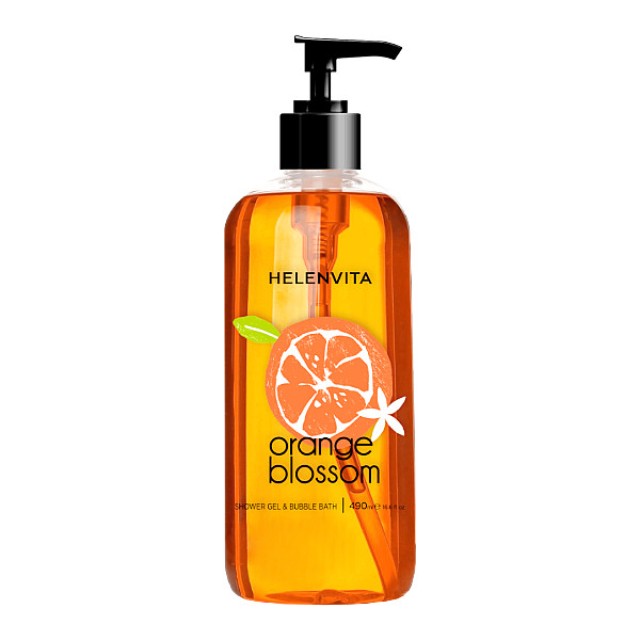 Helenvita Shower Gel & Bubble Bath Orange Blossom 490ml