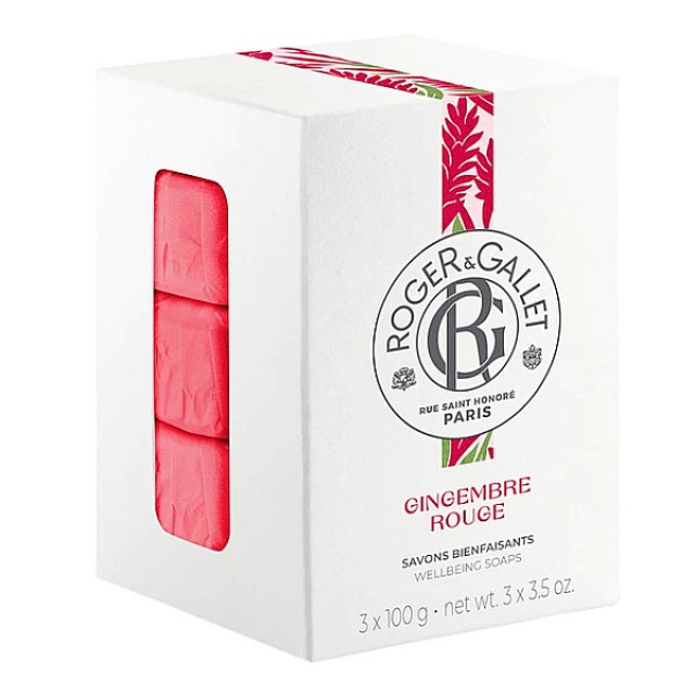 Roger & Gallet Gingembre Rouge Wellbeing Soap 3x100g