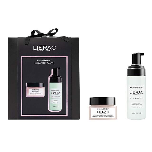 Lierac Hydragenist The Rehydrating Radiance Cream-Gel 50ml & The Cleansing Foam 150ml