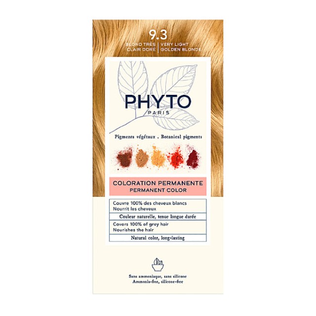 Phyto Hair Color 9.3 Ξανθό Πολύ Ανοιχτό Χρυσό