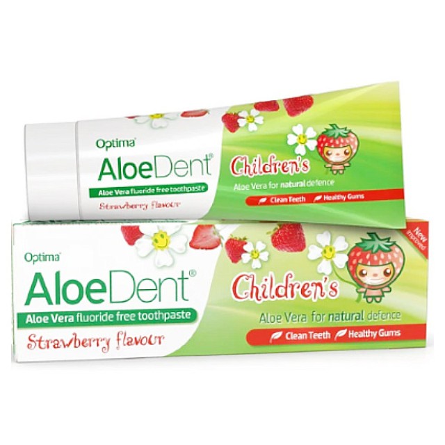 Optima Aloe Dent Strawberry Children's Toothpaste 3y+ 50ml