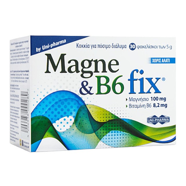 Uni-Pharma Magne & B6 Fix 30 φακελίσκοι