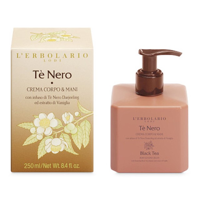 L'Erbolario Te Nero Body and Hand Cream 250ml