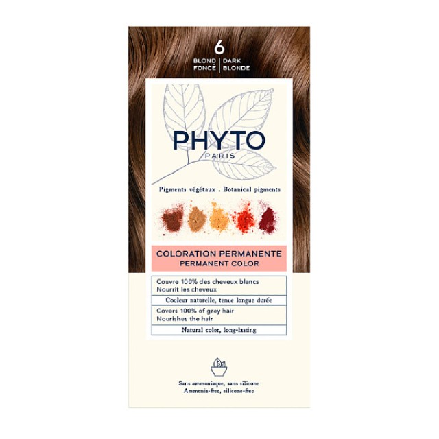 Phyto Hair Color 6 Ξανθό Σκούρο