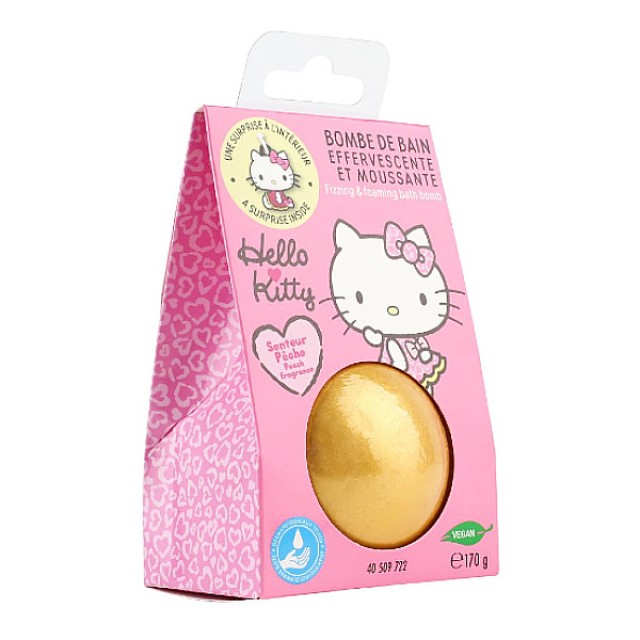 Take Care Hello Kitty Bath Bomb άρωμα Ροδάκινο 170g