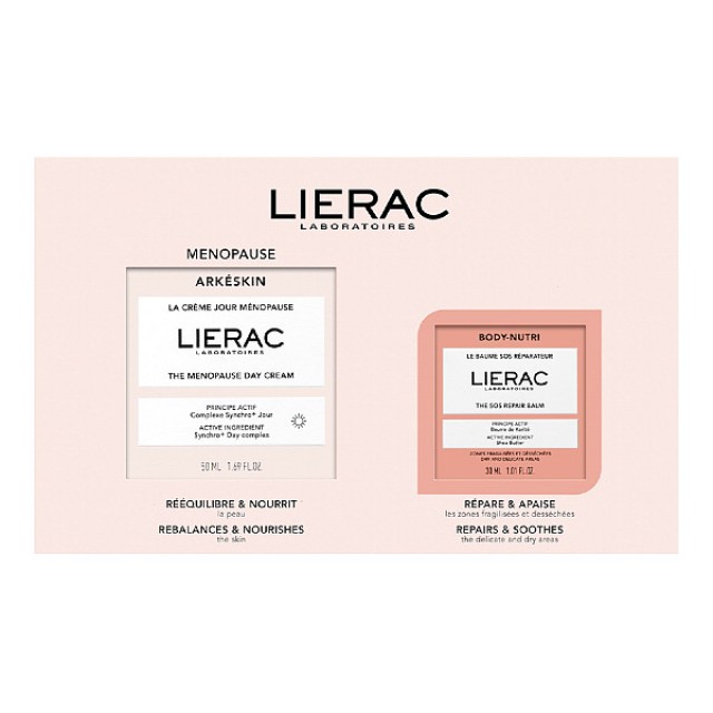 Lierac Arkeskin The Menopause Day Cream 50ml & Body-Nutri The SOS Repair Balm 30ml