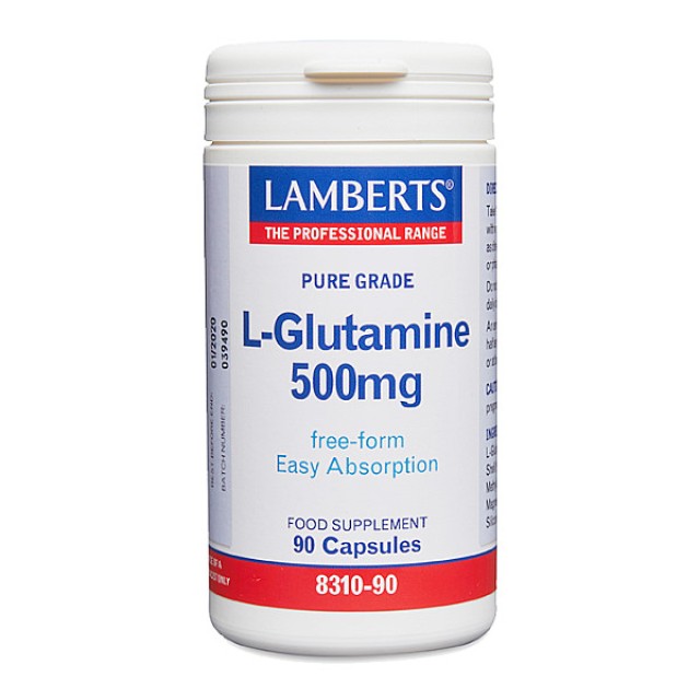 Lamberts L-Glutamine 500mg 90 κάψουλες