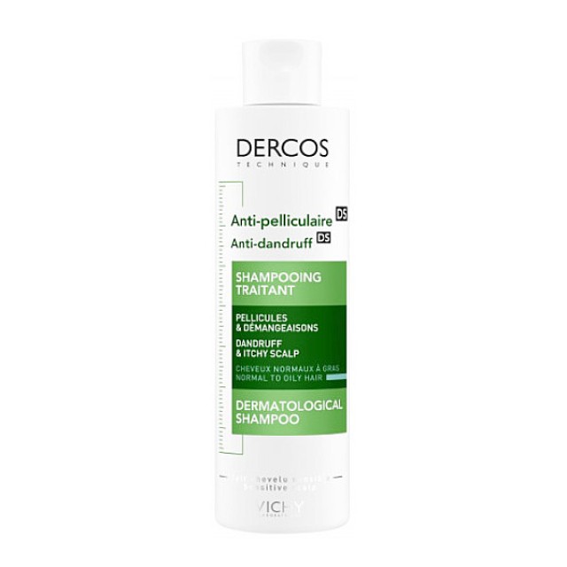 Vichy Dercos Anti-Dandruff DS Shampoo Normal to Oily Hair 200ml