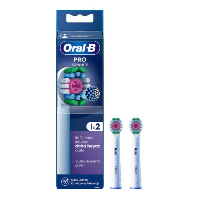 Oral-B 3D White Ανταλλακτικές Κεφαλές 2 τεμάχια