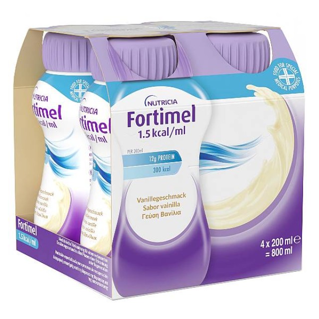 Nutricia Fortimel γεύση Βανίλια 4x200ml