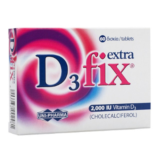 Uni-Pharma D3 Fix Extra 2000iu 60 δισκία