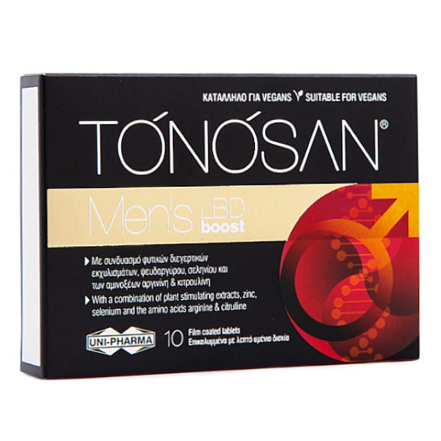 Uni-Pharma Tonosan Men's LBD Boost 10 δισκία