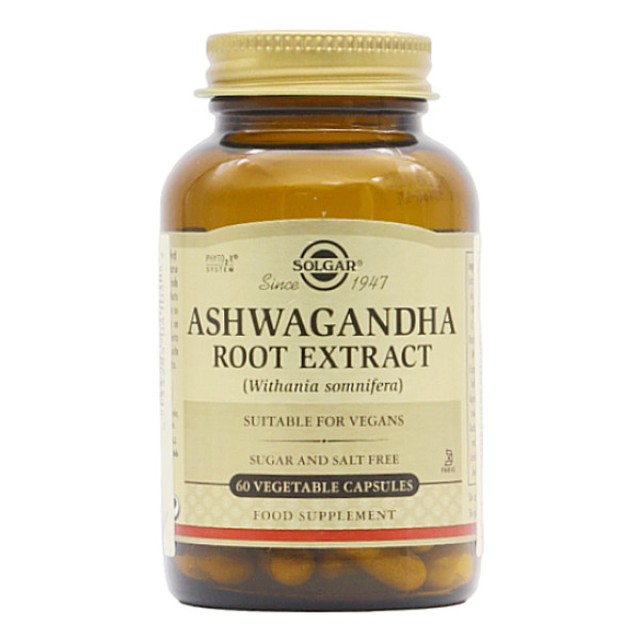 Solgar Ashwagandha Root Extract 60 φυτοκάψουλες