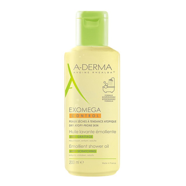 A-Derma Exomega Control Emollient Shower Oil 200ml