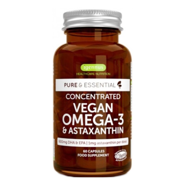 Igennus Vegan Omega 3 & Astaxanthin 60 μαλακές κάψουλες