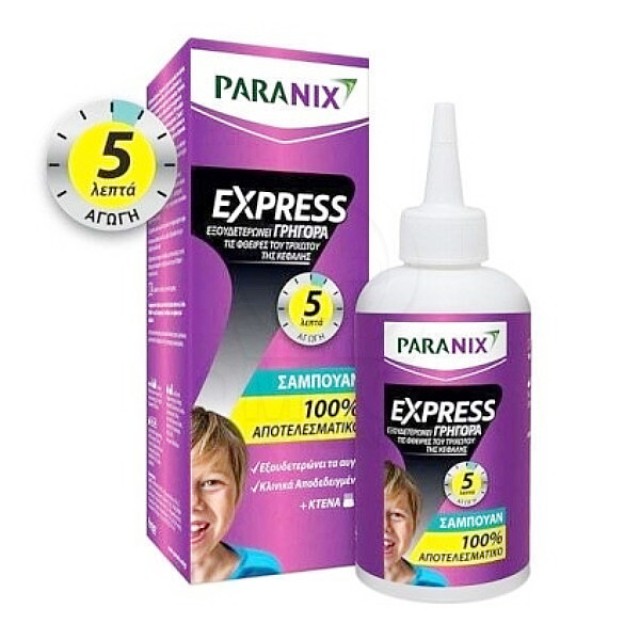 Paranix Express Shampoo 200ml & Κτένα