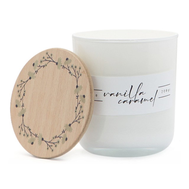 Ceri Handmade Soy Candle Vanilla Caramel 200g