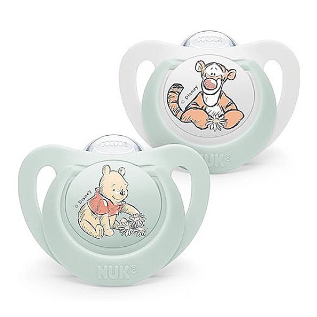 Nuk Πιπίλα Σιλικόνης με Θήκη Disney Winnie the Pooh Διάφορα Σχέδια 0-6m 1 τεμάχιο