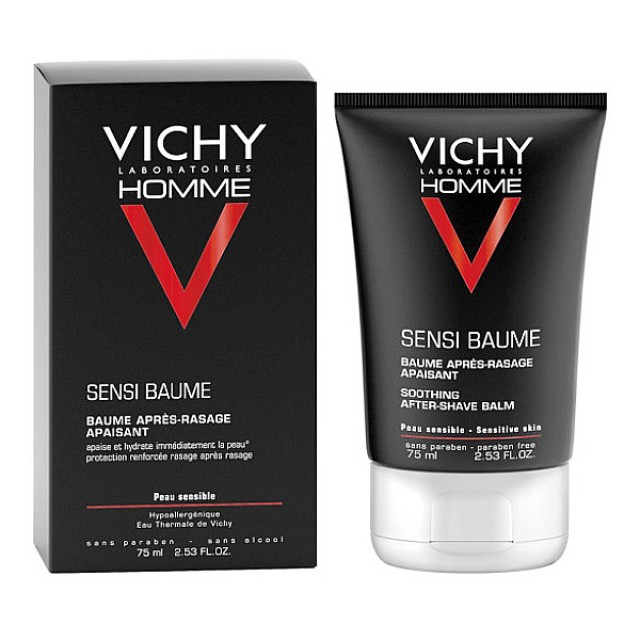 Vichy Homme Sensi Baume Soothing After Shave Balm 75ml