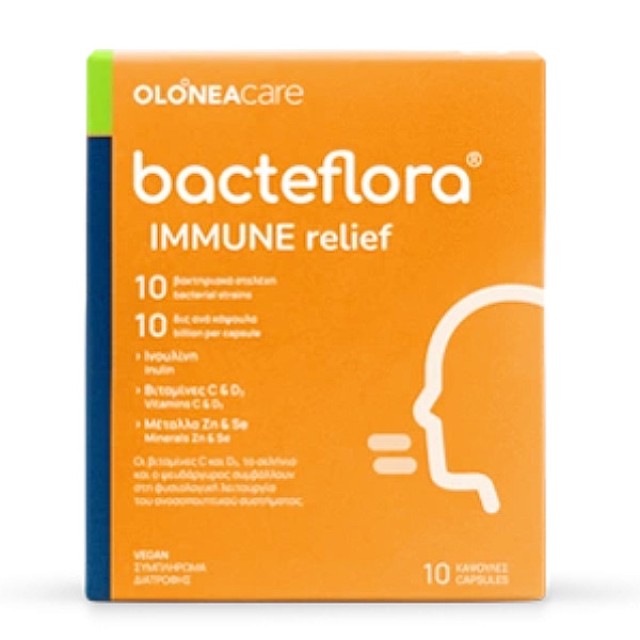 Olonea Bacteflora Immune Relief 10 κάψουλες