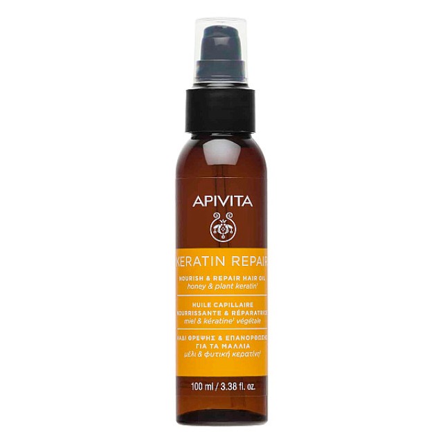 Apivita Keratin Repair Nourish & Repair Hair Oil 100ml