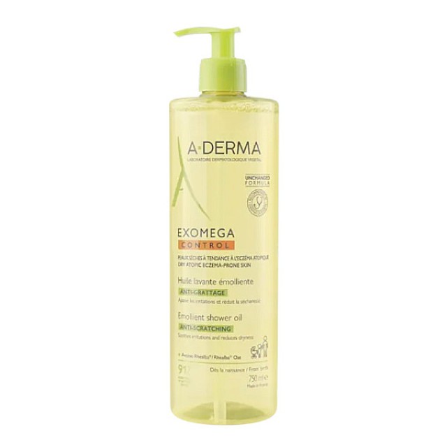 A-Derma Exomega Control Emollient Shower Oil 750ml