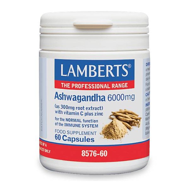 Lamberts Ashwagandha 6000mg 60 κάψουλες