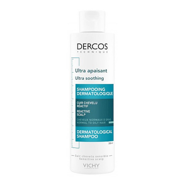 Vichy Dercos Ultra Soothing Shampoo Normal to Oily Hair 200ml