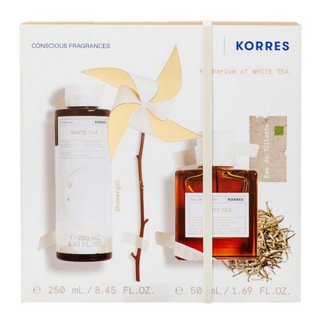 Korres White Tea Eau de Toilette 50ml & Shower Gel 250ml